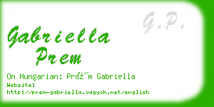 gabriella prem business card